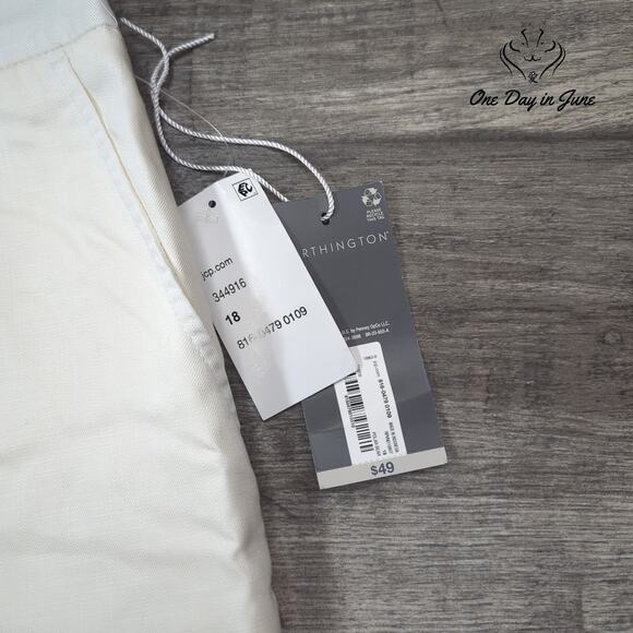 Worthington High Rise Trouser Pants Size 18 - Picture 2 of 6